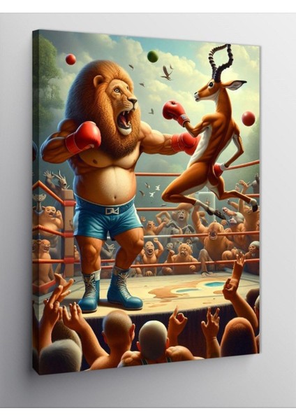 Kanvas Tablo Kanatlı Boksör 70 x 100 CNVSDKEY-126264-70-100