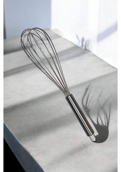 Teli/paslanmaz, Kararmaz Çelik Çırpıcı- 31 cm