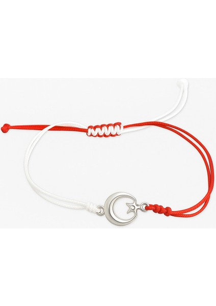 Türkiye Ay Yıldız Figürlü Makrome Taraftar Bileklik – El Yapımı Ayarlanabilir fiyatları