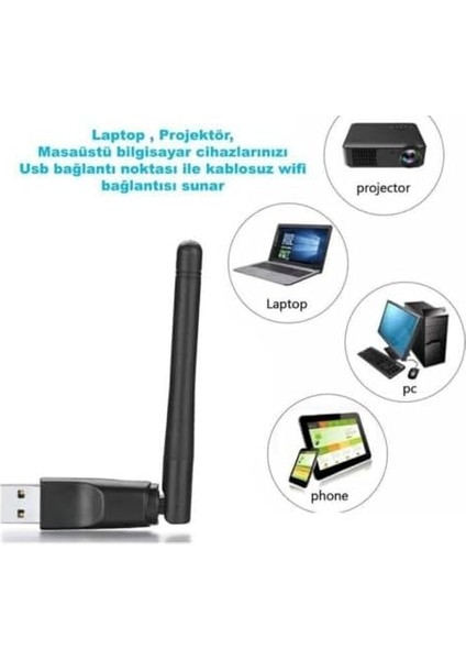 W-114 Wifi 600 Mbps 3dbi (Driversız Tak Çalıştır) (W-114) fiyatları