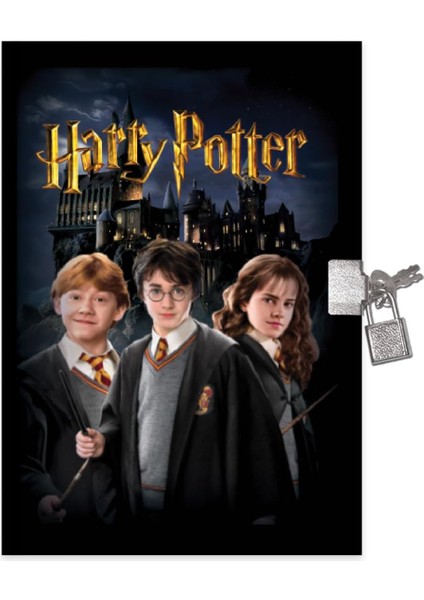 Potter 14X20 80 Yapraklı Kilitli Hatıra Defteri