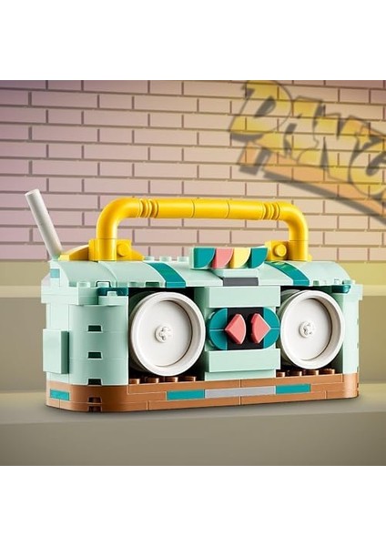 Creator Retro Paten 31148-8 Yaş ve Üzeri Çocuklar Için Mini Kaykay ve Kasetçalar Model Seçenekleri Içeren 3’ü 1 Arada Yaratıcı Oyuncak Yapım Seti, Doğum Günü Hediyesi Fikri (342 Parça) fiyatları