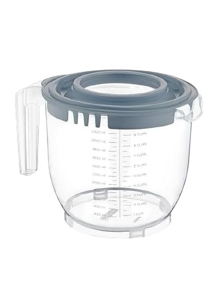 ml Çift Kapaklı Mikser Kabı – Kaydırmaz Ayaklı, Dayanıklı Plastik, Ergonomik Tasarım, Pratik ve Hijyenik Karıştırma Kabı modelleri