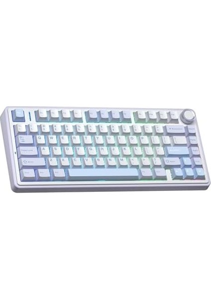 F75 Mekanik Rgb Tkl Nimbus V3 Switch Kablosuz Makrolu Hot Swap Klavye Buz Mavisi fiyatları