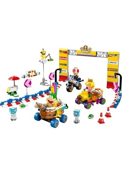 Super Mario: Mario Kart – Baby Peach ve Grand Prix Seti 72036, 8 Yaş ve Üzeri Erkek ve Kız Çocukları ve Oyuncular Için Yaratıcı Oyuncak Yapım Seti, Hediye (823 Parça) modelleri