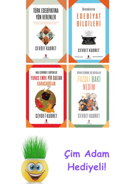 Cevdet Kudret 4 Kitap Seti + Çim Adam Hediye