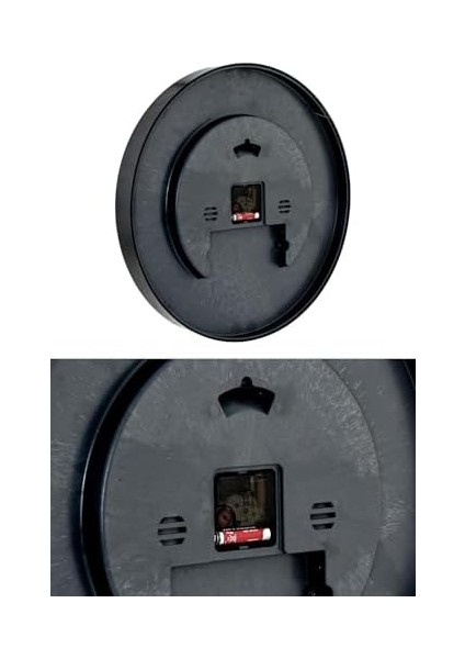 717-A-4 Serisi Klasik Rakamlı Metal Görünümlü Sessiz Akar Modern Duvar Saati 40 cm modelleri