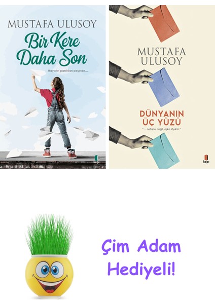 Mustafa Ulusoy 2 Kitap Seti + Çim Adam Hediye
