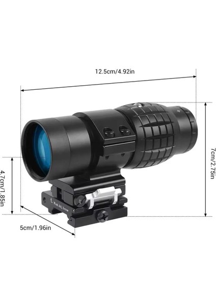 Magnifier 3x Yakınlaştırmalı Dürbün - 22MM Ray Uyumlu, Katlanır Yaylı Ayaklı fiyatları