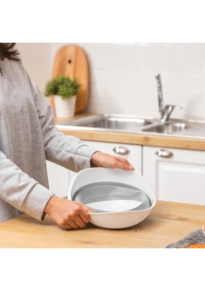 Katlanabilir Pratik Pirinç, Mercimek Süzgeci | Yer Kaplamayan Katlanır Süzgeç – Geniş ve Kullanışlı Tasarım (30X25X15,5 Cm) modelleri