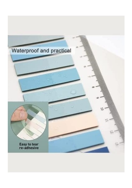 Post It 10 Renkli 200 Yaprak Şeffaf Yapışkan Not Kağıtları Sticky Notes Etiket Not Defteri Kitap Ayracı Gökkuşağı Serisi (Gül Kokusu) fiyatları