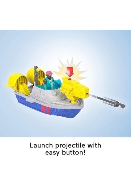 Imaginext World Rebirth Dev Ağızlı Mosasaurus, 45,5 Cm&apos;lik Dinozor Oyuncağı, 7,5 Cm&apos;lik Aksiyon Figürü, Fırlatıcılı Tekne ve 2 Cephane, JFR23 modelleri