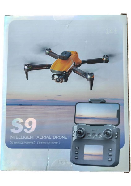 Wirmarkt Model S9 4K Kameralı Rc Uzaktan Kumandalı Çocuklar ve Sosyal Medya Çekimi Için Uygun, Katlanabilir Drone Mini Quadcopter Çanta Hediyeli