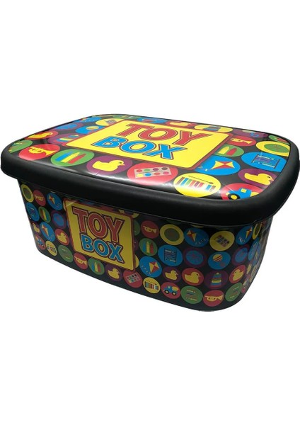 Desenli Sığ Saklama Kutusu 36 Lt. 3 No ROYALEKS-M12216