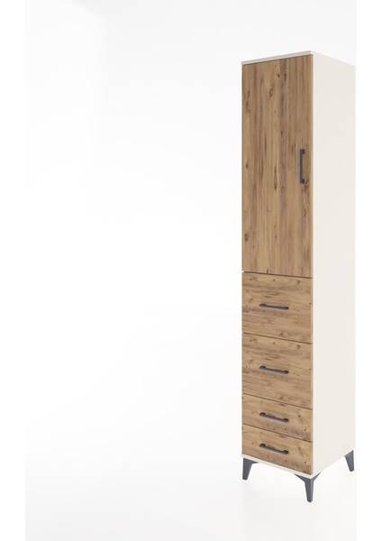 Hyperion Dolap 3 Raflı 4 Çekmeceli Tek Kapaklı 44X44X221 Aytaşı-Çam modelleri