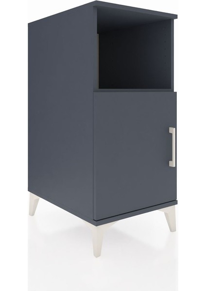 Kronos Komodin 2 Raflı Tek Kapaklı 44X59X96 Antrasit-Antrasit fiyatları