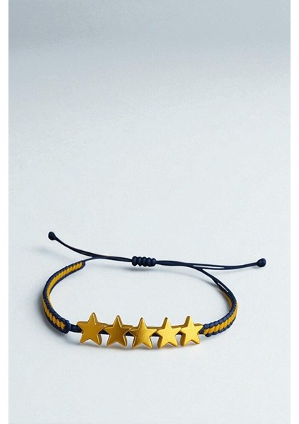 Fenerbahçe 5 Yıldız Taraftar Bilekliği - El Yapımı Ayarlanabilir fiyatları