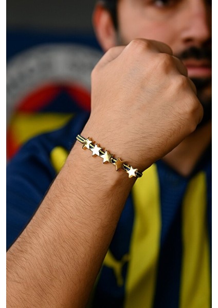 Fenerbahçe 5 Yıldız Taraftar Bilekliği - El Yapımı Ayarlanabilir modelleri