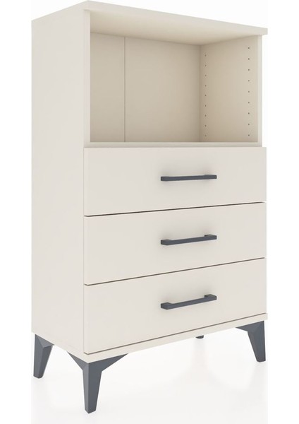 Arges Komodin Tek Raflı 3 Çekmeceli 60X30X96 Aytaşı-Aytaşı fiyatları