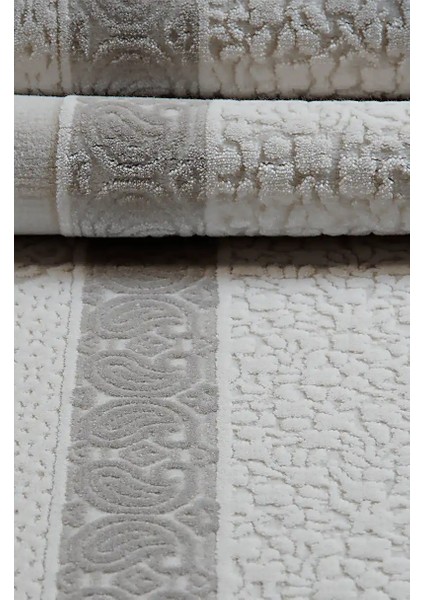 Pulgar Çerçeveli Krem Akrilik Makine Halısı indirimleri