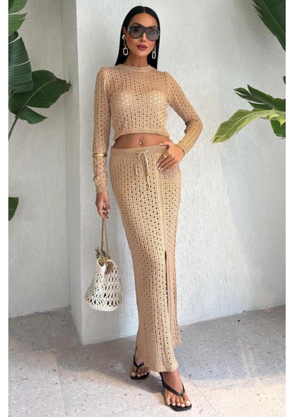 Macey Kroşe Crop Takım 9882 R2-J-K3