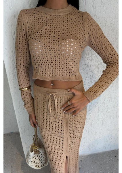 Macey Kroşe Crop Takım 9882 R2-J-K3 modelleri