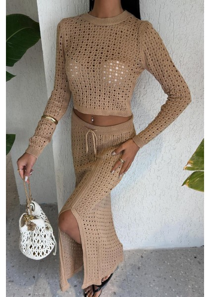 Macey Kroşe Crop Takım 9882 R2-J-K3