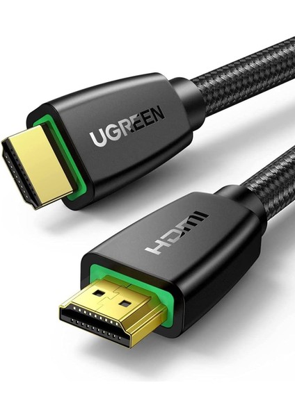 Örgülü 4K 18 Gb/s HDMI 2.0 Kablo Siyah 1.5 Metre