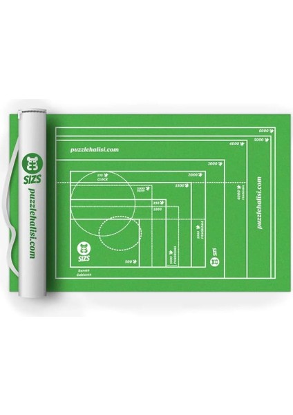 Puzzle Halısı 1000’LIK Den 6000&APOS;LIĞE Kadar Farklı Boyutlar | Askılı Çanta | Puzzle&apos;ı Sar Sakla ve Açtığında Kaldığın Yerden Devam Et (6000&APOS;LIK)