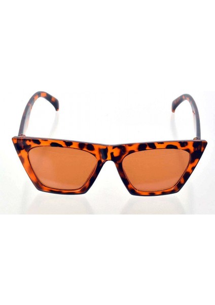 Leopar Çerçeve Cat Eye Kadın Güneş Gözlüğü - Moda Gözlük