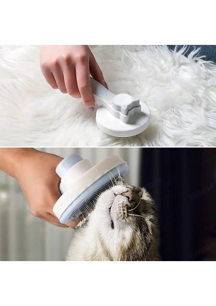 Basmalı Kedi Köpek Tüy Toparlayıcı Masaj Etkili Pet Fırçası (4172) fırsatları