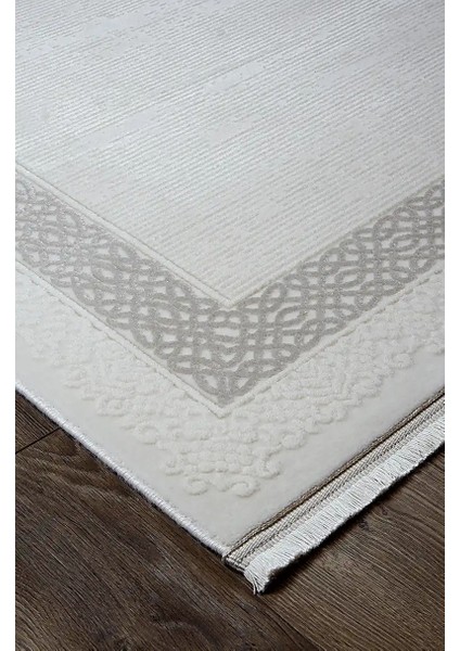 Batres Çerçeveli Krem Akrilik Makine Halısı fiyatları