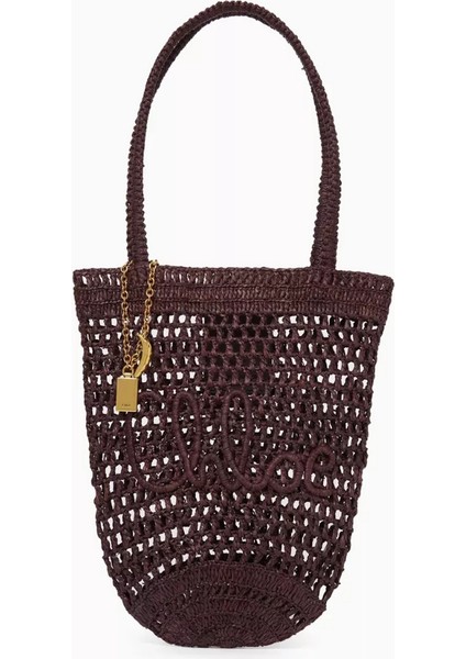 Chloé Raffia Küçük Yazlık Muz Tote Çantası, Şık & Hafif, El Dokuması