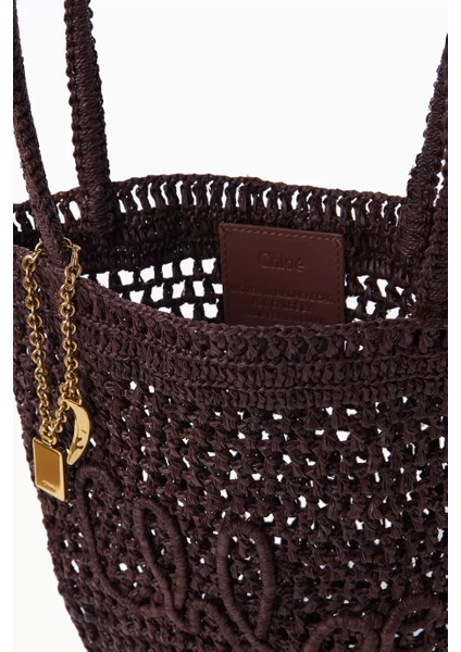 Chloé Raffia Küçük Yazlık Muz Tote Çantası, Şık & Hafif, El Dokuması fırsatları