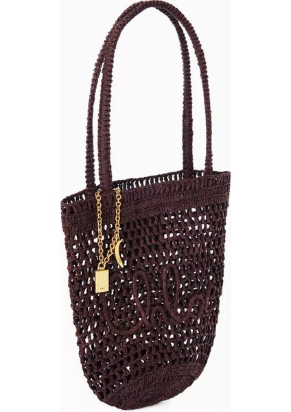 Chloé Raffia Küçük Yazlık Muz Tote Çantası, Şık & Hafif, El Dokuması indirimleri