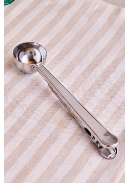 Rodos Paslanmaz Çelik Klipsli Kahve Ölçü Kaşığı 17,5 cm 15 ml