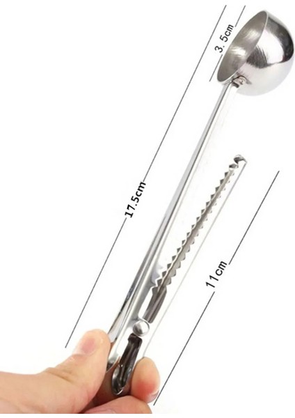 Rodos Paslanmaz Çelik Klipsli Kahve Ölçü Kaşığı 17,5 cm 15 ml modelleri