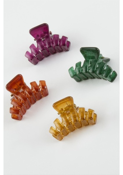 4 Adet Zikzak Minik Mandal Toka 2,5 cm
