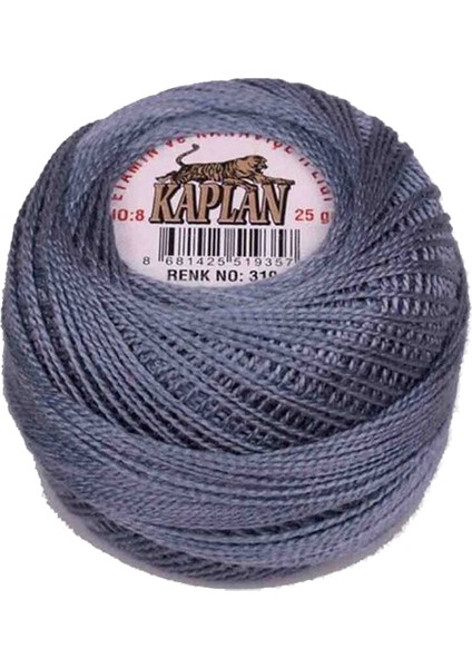 Kaplan Etamin ve Kanaviçe Ipi 8 No Kod/renk: 319 - Royaleks