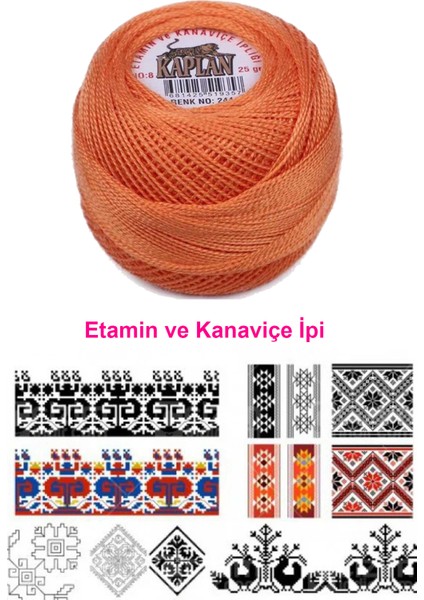 Kaplan Etamin ve Kanaviçe Ipi 8 No Kod/renk: 244 - Royaleks fiyatları