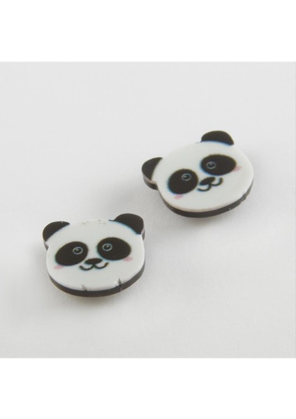 Panda Mıknatıslı Plastik Çocuk Küpesi
