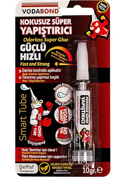 Vodabond Kokusuz Süper Hızlı Yapıştırıcı 10 gr