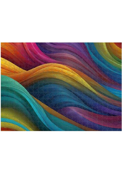 Renklerin Dansı Gökkuşağı 120 , 255 , 500 , 1000 Parça Seçnekleri ile Ahşap (Mdf) Puzzle Yapboz modelleri