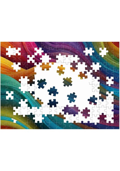 Renklerin Dansı Gökkuşağı 120 , 255 , 500 , 1000 Parça Seçnekleri ile Ahşap (Mdf) Puzzle Yapboz fırsatları