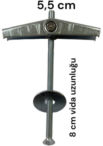 Alçıpan Askı Dübel Yaylı 12X80 5 Adet