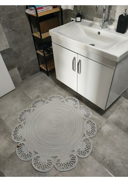 Yuvarlak Jüt Paspas, Salon, Mutfak, Yatak Odası, Banyo, Kilim, Papatya Hediye