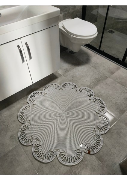 Yuvarlak Jüt Paspas, Salon, Mutfak, Yatak Odası, Banyo, Kilim, Papatya Hediye fırsatları