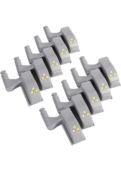 Menteşe LED Sensör Işık, Evrensel Dolap Klozet Gece Işıkları, 1&apos;lu Paket(Beyaz)