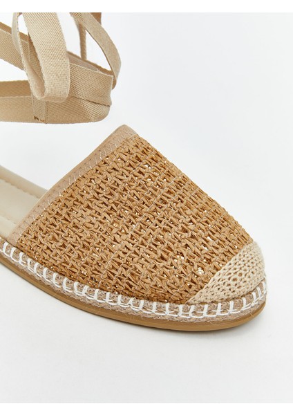 Yeni Sezon Bilekten Bağlamalı Kadın Hasır Sandalet modelleri