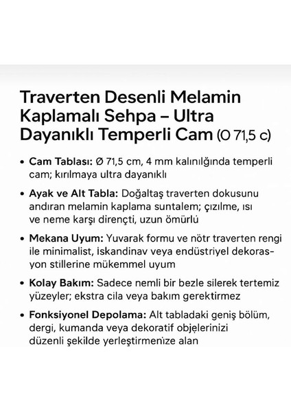 Star Modern Ahşap Orta Sehpa-Cam Üst Yüzeyli 75X45 cm Şık ve Dayanıklı Tasarım fiyatları